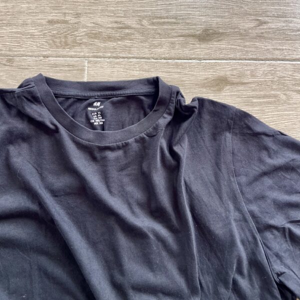 Teeshirt noir neutre H&M – Image 2