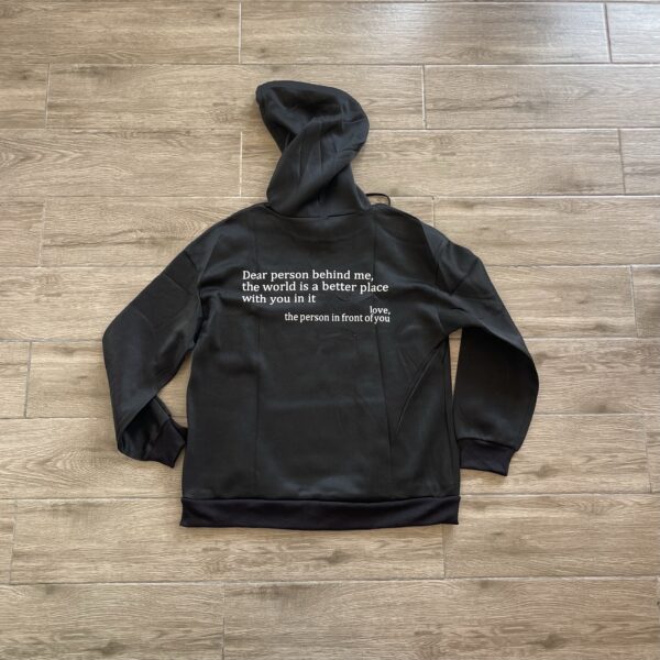 Black sweat à capuche – Image 2